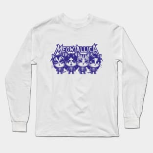 Meowtallica Funny Cat Long Sleeve T-Shirt